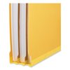 Universal 6-Sect Pressboard End Tab Class Folders, 2 Divs, Letter, Yellow, PK10 UNV10319